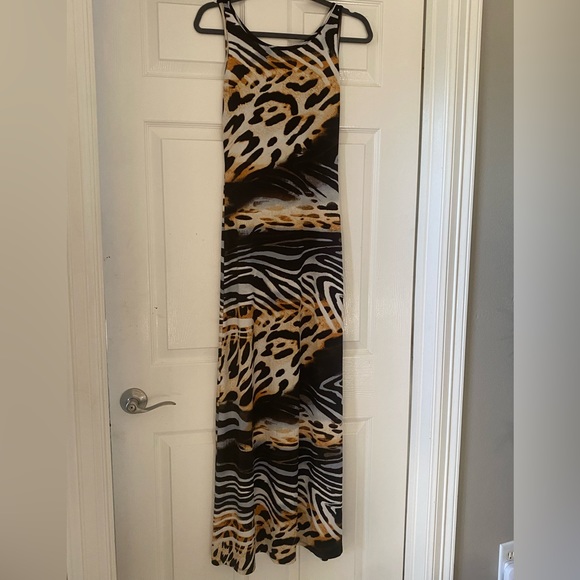 Venus Animal Print Maxi Long Dress size XS - Picture 6 of 7